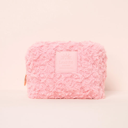 Trousse fluffy rose